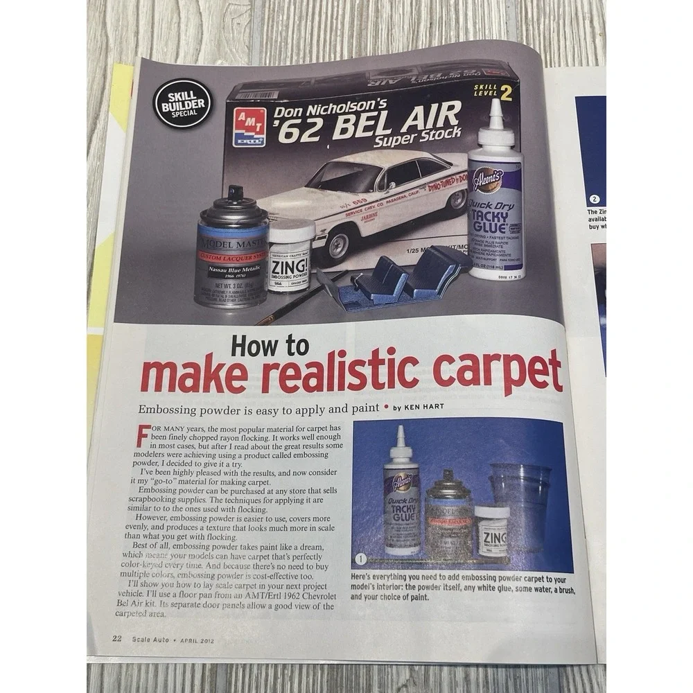 Scale Auto Magazine April 2012 Model Car Enthusiast Hemi Funny Car Engines